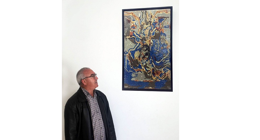 يعرض في صالون الابتكار 2023  .. رحلة طويلة وملهمة  للفنان  التشكيلي الطيب زيود في عالم الفسيفساء